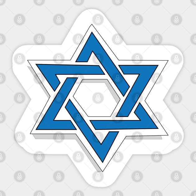 Jewish Star Sticker by DickinsonDesign